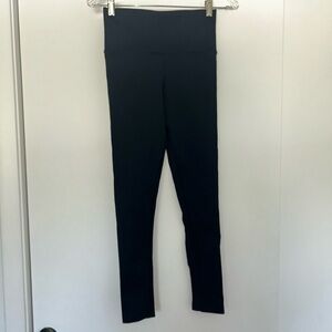 Athleta Aurora Seamless Black Ribbed Leggings